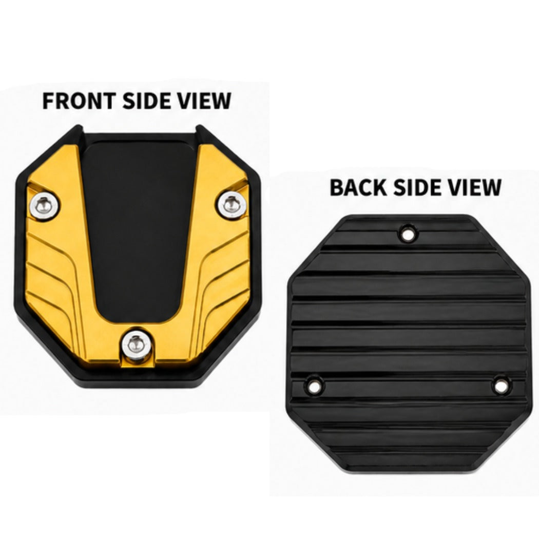 Universal Scooter Side Stand Extension, CNC Aluminium Kickstand Pad, Durable Parking Support Foot for Honda Activa, Dio, Scooty & Ntorq