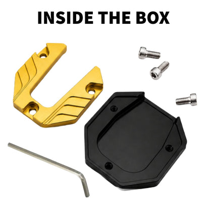 Universal Scooter Side Stand Extension, CNC Aluminium Kickstand Pad, Durable Parking Support Foot for Honda Activa, Dio, Scooty & Ntorq