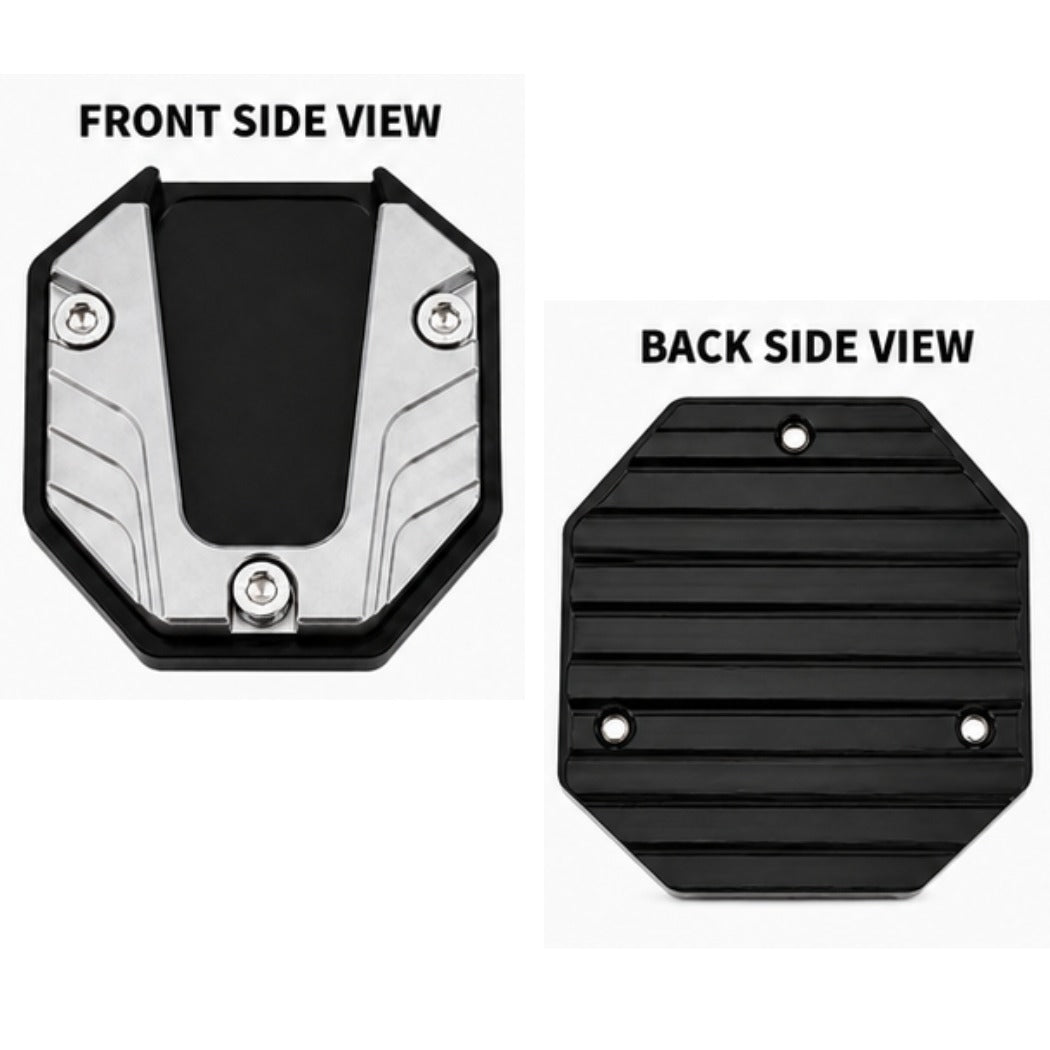 Universal Scooter Side Stand Extension, CNC Aluminium Kickstand Pad, Durable Parking Support Foot for Honda Activa, Dio, Scooty & Ntorq