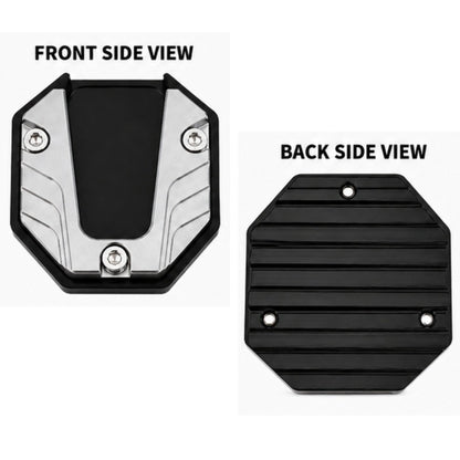 Universal Scooter Side Stand Extension, CNC Aluminium Kickstand Pad, Durable Parking Support Foot for Honda Activa, Dio, Scooty & Ntorq