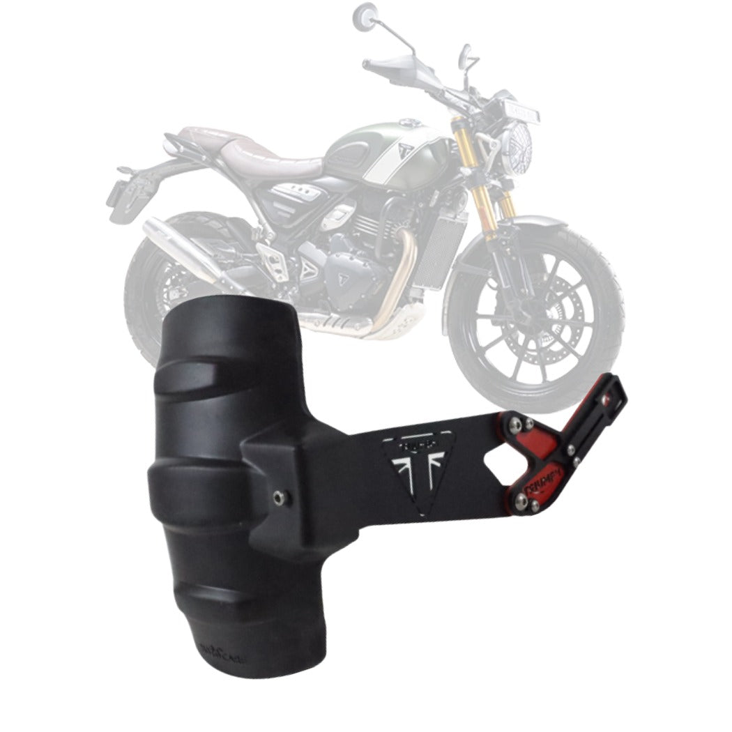 Rear Mudguard | Tyre Hugger | Mudguard | Splash Guard with 3MM Thickness Metal Clamp Compatible for Triumph Speed 400