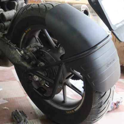 Type 2 Tyre Hugger for Triumph Speed 400 | Rear Mudguard Splash Guard Plastic with Metal Clamp | Black