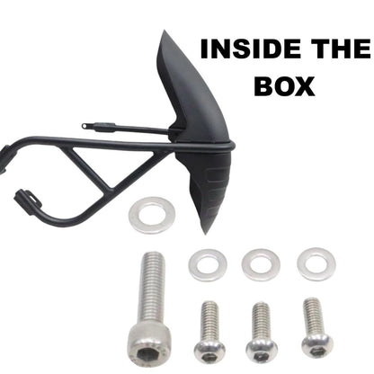 Type 2 Tyre Hugger for Triumph Speed 400 | Rear Mudguard Splash Guard Plastic with Metal Clamp | Black
