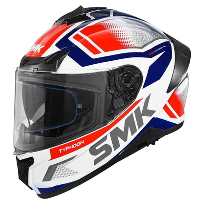 SMK Typhoon Thorn ISI ECE & DOT Certified Full Face Dual Visor Helmet for Men and Women with Pinlock Fitted Clear Visor and Inner Sun Visor