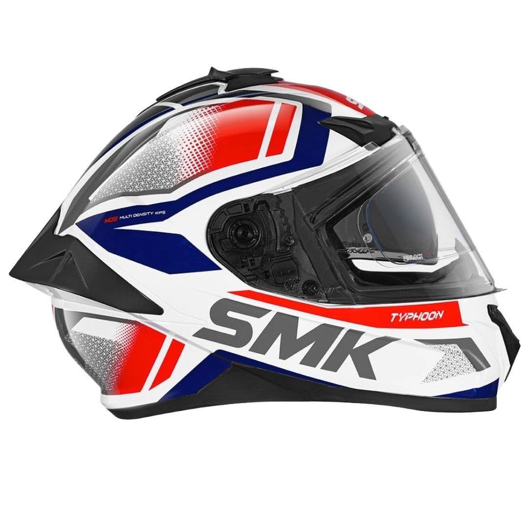 GUB SMK Typhoon Thorn ISI ECE & DOT Certified Full Face Dual Visor Helmet for Men and Women with Pinlock Fitted Clear Visor and Inner Sun Visor