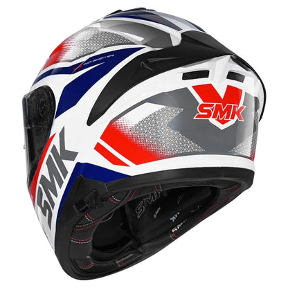 SMK Typhoon Thorn ISI ECE & DOT Certified Full Face Dual Visor Helmet for Men and Women with Pinlock Fitted Clear Visor and Inner Sun Visor