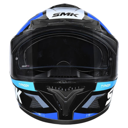 SMK Typhoon Thorn ISI ECE & DOT Certified Full Face Dual Visor Helmet for Men and Women with Pinlock Fitted Clear Visor and Inner Sun Visor