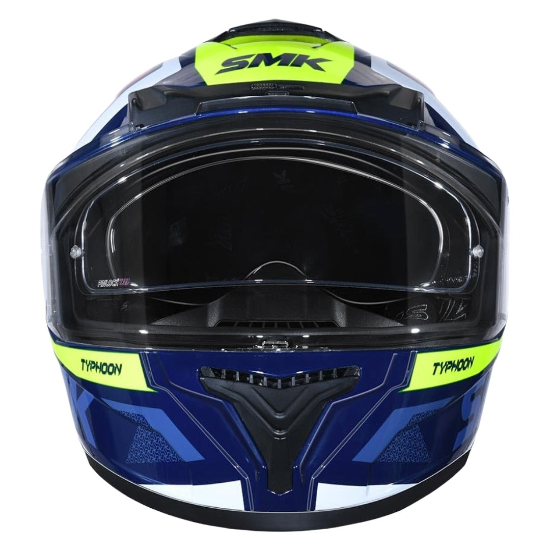 GUB SMK Typhoon Thorn ISI ECE & DOT Certified Full Face Dual Visor Helmet for Men and Women with Pinlock Fitted Clear Visor and Inner Sun Visor