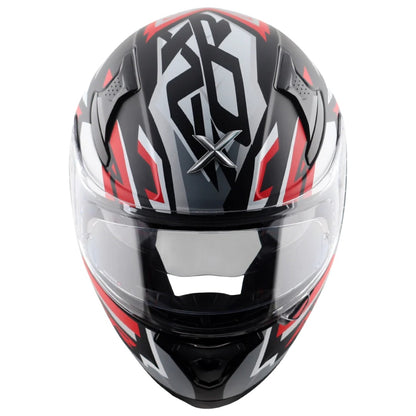 Axor Apex Streak ISI ECE and DOT Certified Matte Finish Full Face Helmet for Men with Pinlock Fitted Outer Clear and Inner Sun Smoke Visor