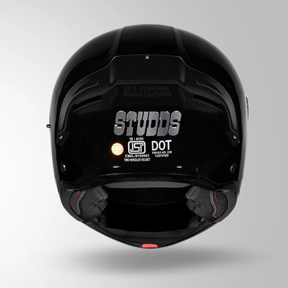STUDDS Trooper ISI AND DOT Certified Filp - Up Full Face Helmet for Men and Women with Sun Visor