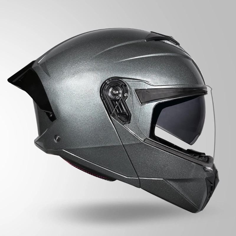 GUB STUDDS Trooper ISI AND DOT Certified Filp - Up Full Face Helmet for Men and Women with Sun Visor