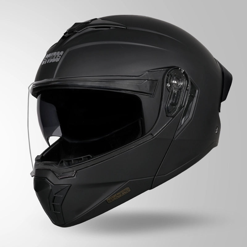 GUB STUDDS Trooper ISI AND DOT Certified Filp - Up Full Face Helmet for Men and Women with Sun Visor