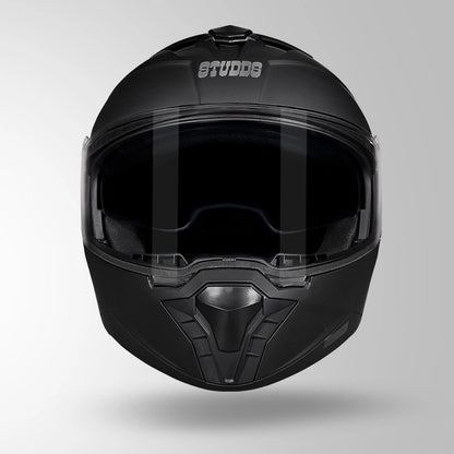 STUDDS Trooper ISI AND DOT Certified Filp - Up Full Face Helmet for Men and Women with Sun Visor
