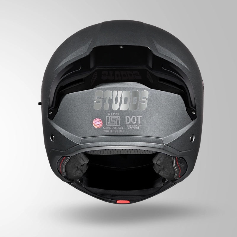 GUB STUDDS Trooper ISI AND DOT Certified Filp - Up Full Face Helmet for Men and Women with Sun Visor