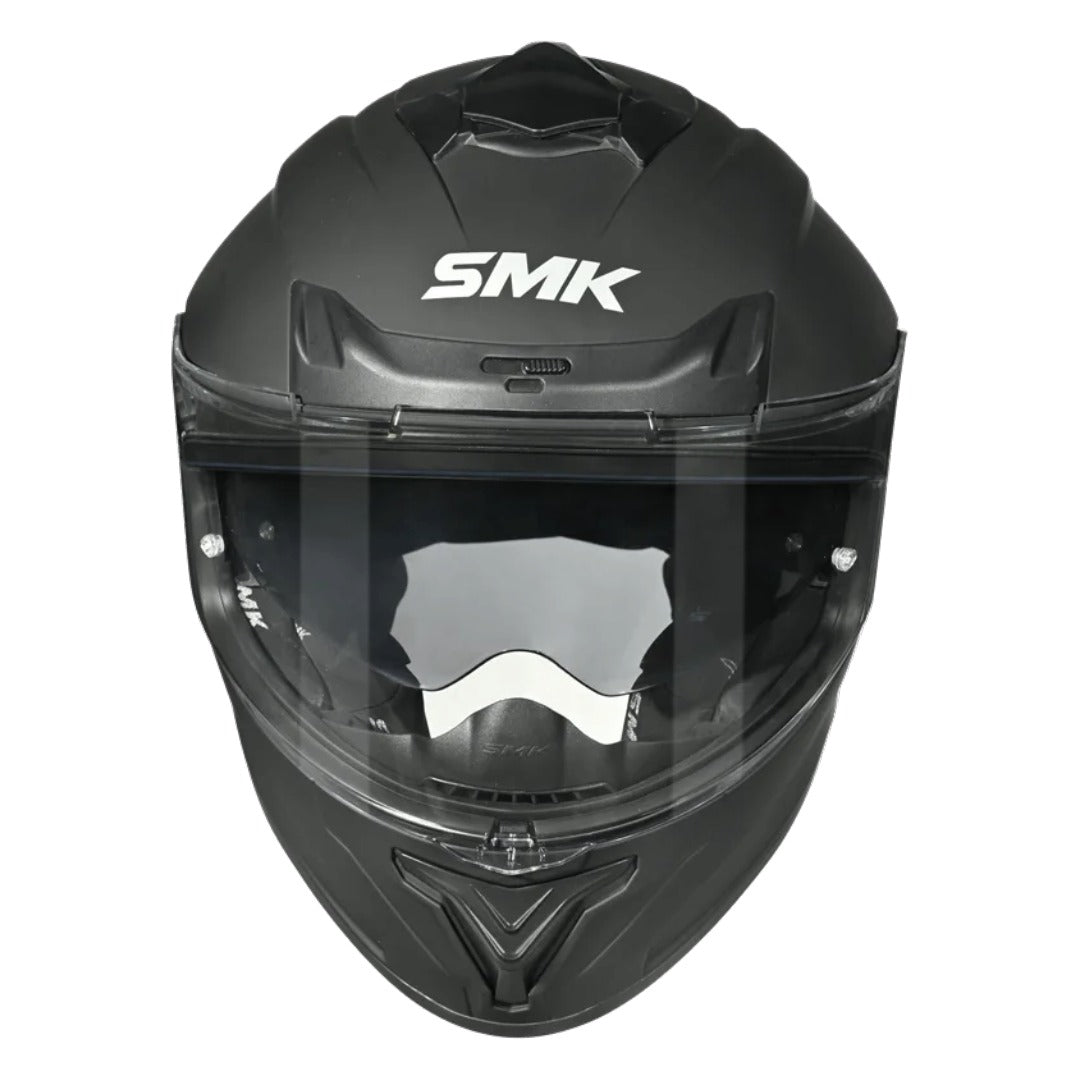 GUB SMK Helmets - Typhoon - Unicolour - Gloss Black - Dual Visor Full Face Helmet