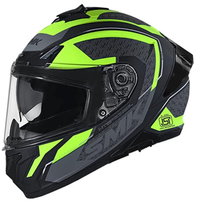 SMK Typhoon RD1 ISI ECE & DOT Certified Full Face Dual Visor Helmet for Men and Women with Pinlock Fitted Clear Visor and Inner Sun Visor