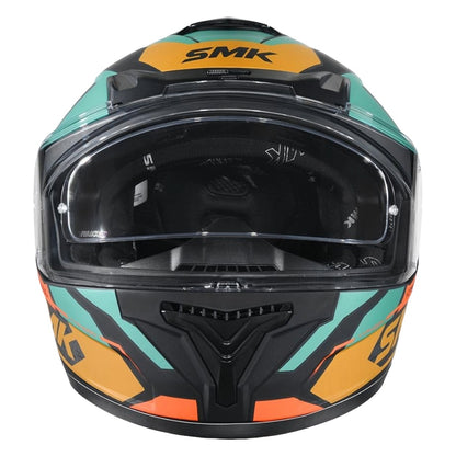 SMK Typhoon RD1 ISI ECE & DOT Certified Full Face Dual Visor Helmet for Men and Women with Pinlock Fitted Clear Visor and Inner Sun Visor