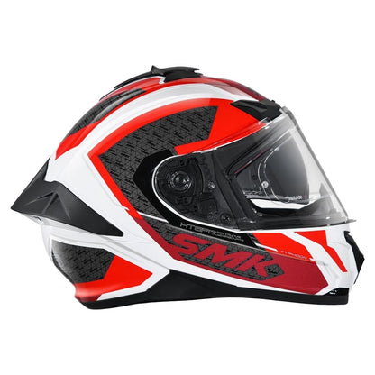 SMK Typhoon RD1 ISI ECE & DOT Certified Full Face Dual Visor Helmet for Men and Women with Pinlock Fitted Clear Visor and Inner Sun Visor