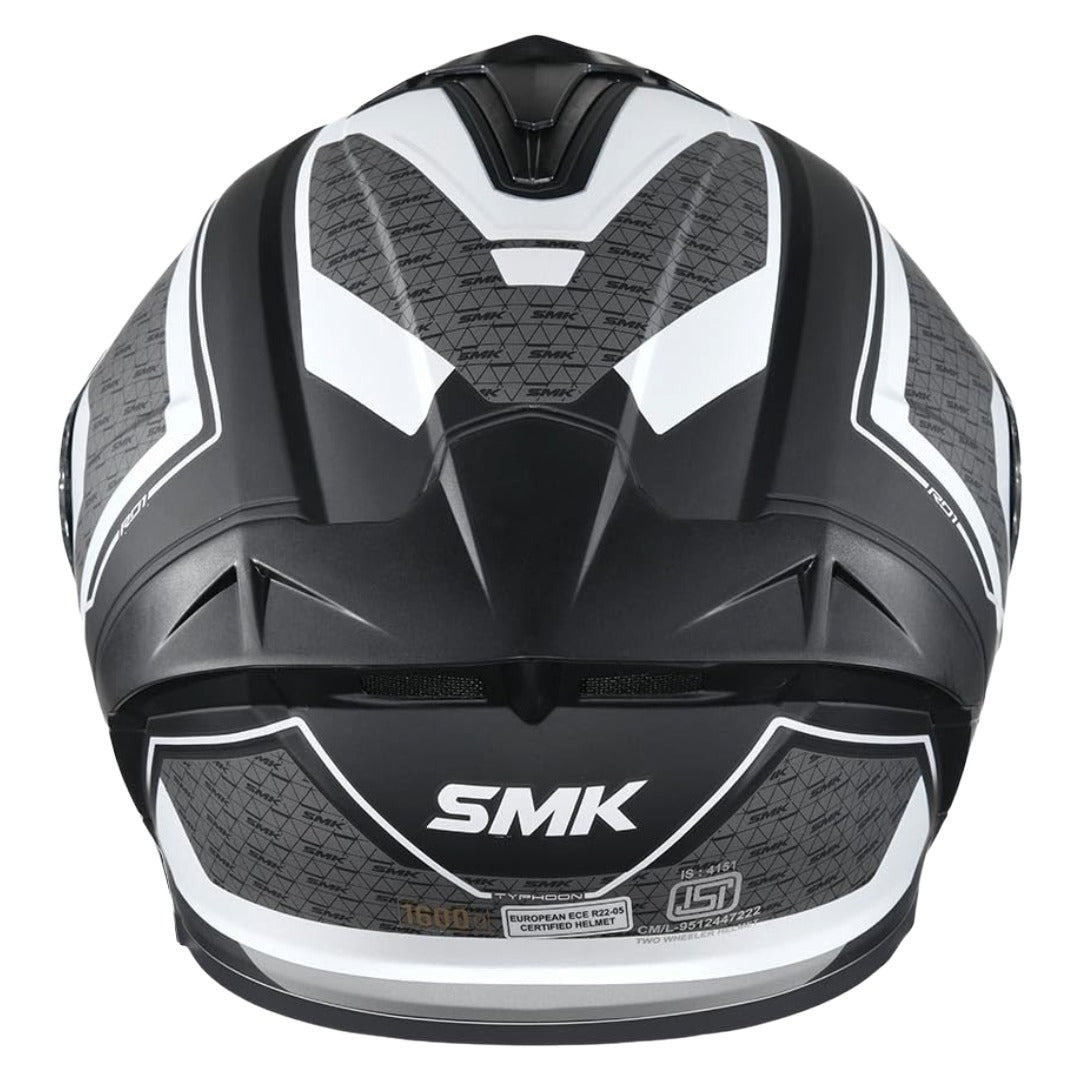 GUB SMK Typhoon RD1 ISI ECE & DOT Certified Full Face Dual Visor Helmet for Men and Women with Pinlock Fitted Clear Visor and Inner Sun Visor