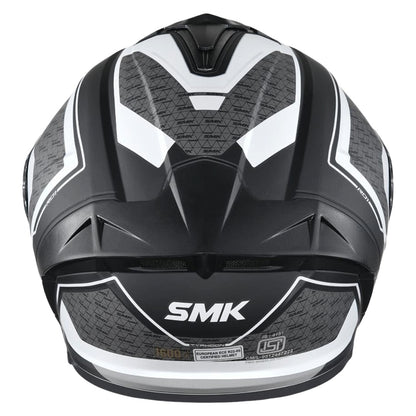 SMK Typhoon RD1 ISI ECE & DOT Certified Full Face Dual Visor Helmet for Men and Women with Pinlock Fitted Clear Visor and Inner Sun Visor