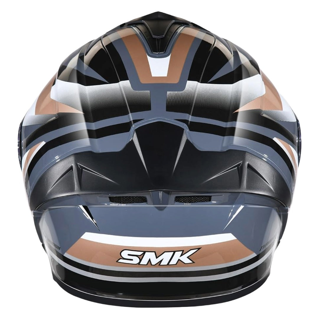 SMK Typhoon Freeride ISI ECE & DOT Certified Full Face Dual Visor Helmet for Men and Women with Pinlock Fitted Clear Visor and Inner Sun Visor