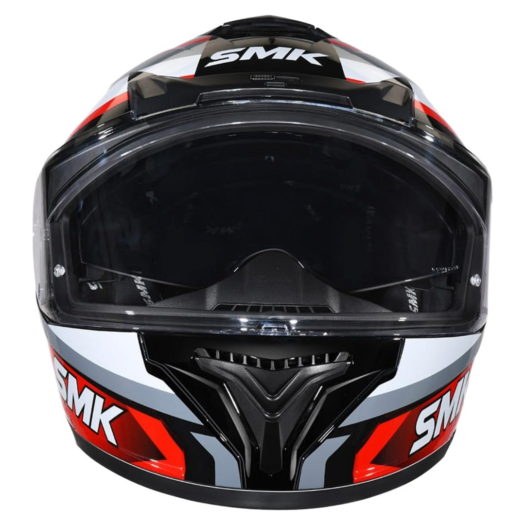 SMK Typhoon Freeride ISI ECE & DOT Certified Full Face Dual Visor Helmet for Men and Women with Pinlock Fitted Clear Visor and Inner Sun Visor