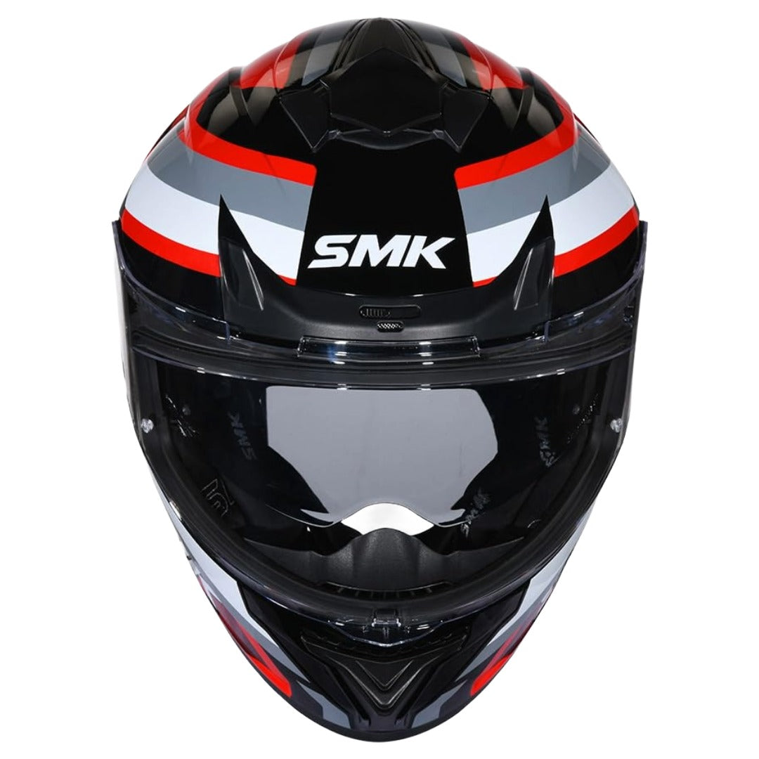 SMK Typhoon Freeride ISI ECE & DOT Certified Full Face Dual Visor Helmet for Men and Women with Pinlock Fitted Clear Visor and Inner Sun Visor