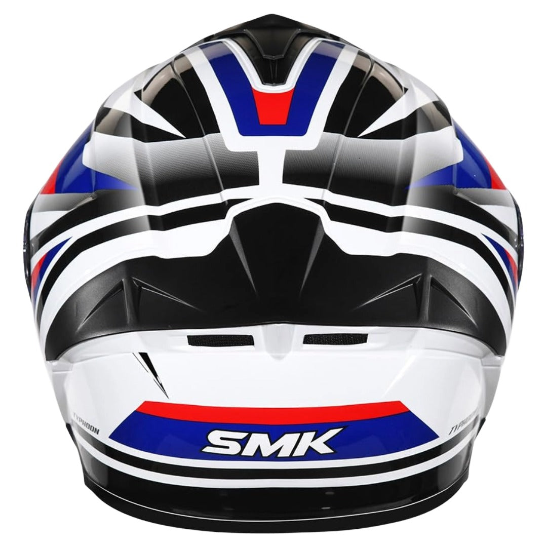 SMK Typhoon Freeride ISI ECE & DOT Certified Full Face Dual Visor Helmet for Men and Women with Pinlock Fitted Clear Visor and Inner Sun Visor