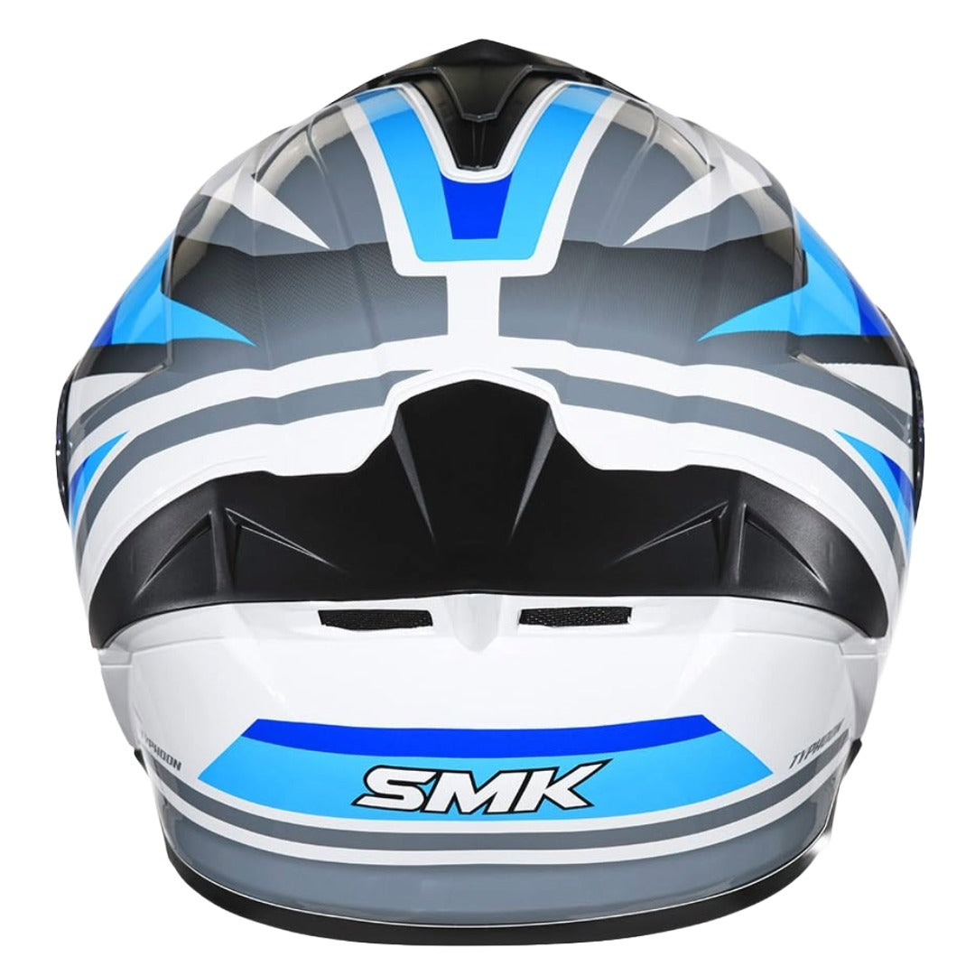SMK Typhoon Freeride ISI ECE & DOT Certified Full Face Dual Visor Helmet for Men and Women with Pinlock Fitted Clear Visor and Inner Sun Visor
