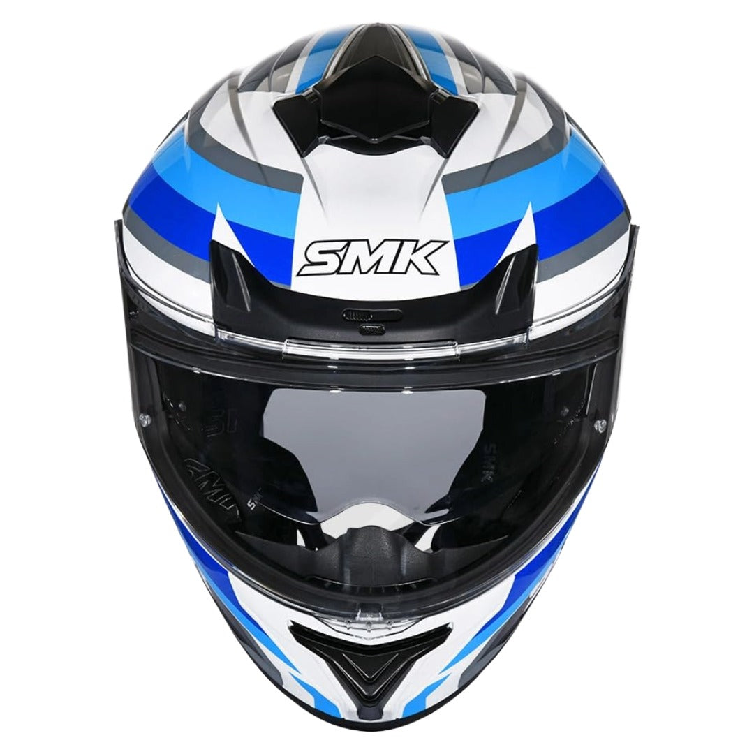 SMK Typhoon Freeride ISI ECE & DOT Certified Full Face Dual Visor Helmet for Men and Women with Pinlock Fitted Clear Visor and Inner Sun Visor