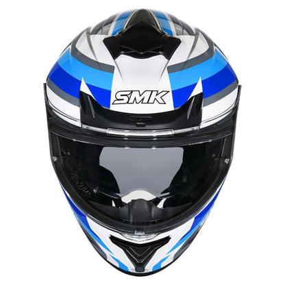 SMK Typhoon Freeride ISI ECE & DOT Certified Full Face Dual Visor Helmet for Men and Women with Pinlock Fitted Clear Visor and Inner Sun Visor