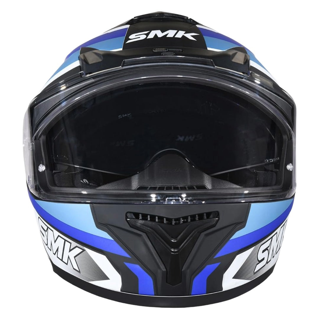 SMK Typhoon Freeride ISI ECE & DOT Certified Full Face Dual Visor Helmet for Men and Women with Pinlock Fitted Clear Visor and Inner Sun Visor