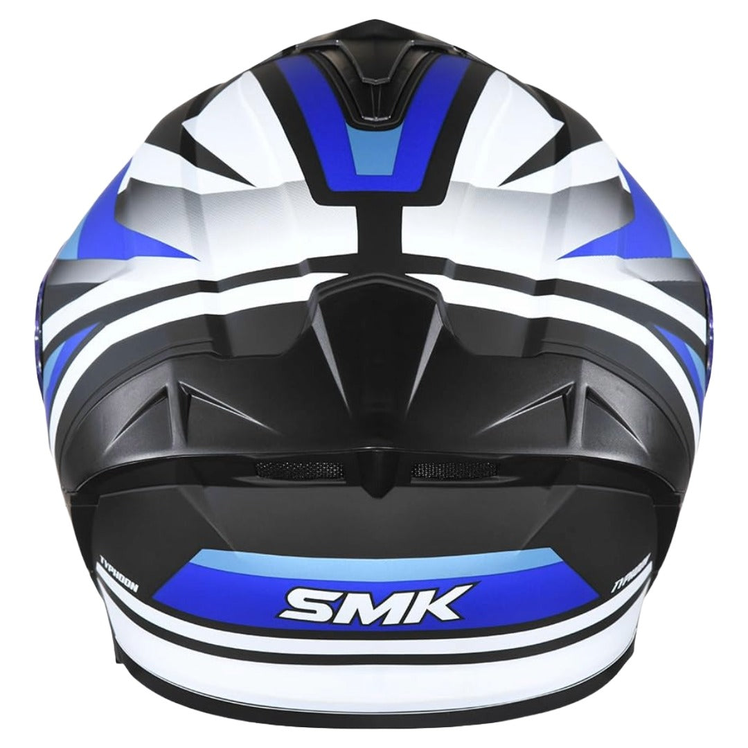 SMK Typhoon Freeride ISI ECE & DOT Certified Full Face Dual Visor Helmet for Men and Women with Pinlock Fitted Clear Visor and Inner Sun Visor