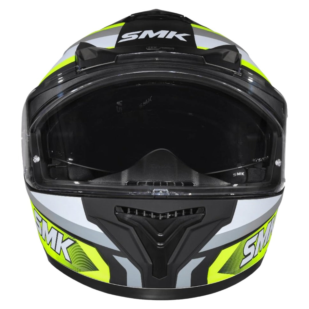 SMK Typhoon Freeride ISI ECE & DOT Certified Full Face Dual Visor Helmet for Men and Women with Pinlock Fitted Clear Visor and Inner Sun Visor