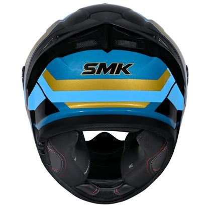 SMK Typhoon STYLE ISI ECE & DOT Certified Full Face Dual Visor Helmet for Men and Women with Pinlock Fitted Clear Visor and Inner Sun Visor