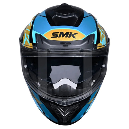 SMK Typhoon STYLE ISI ECE & DOT Certified Full Face Dual Visor Helmet for Men and Women with Pinlock Fitted Clear Visor and Inner Sun Visor