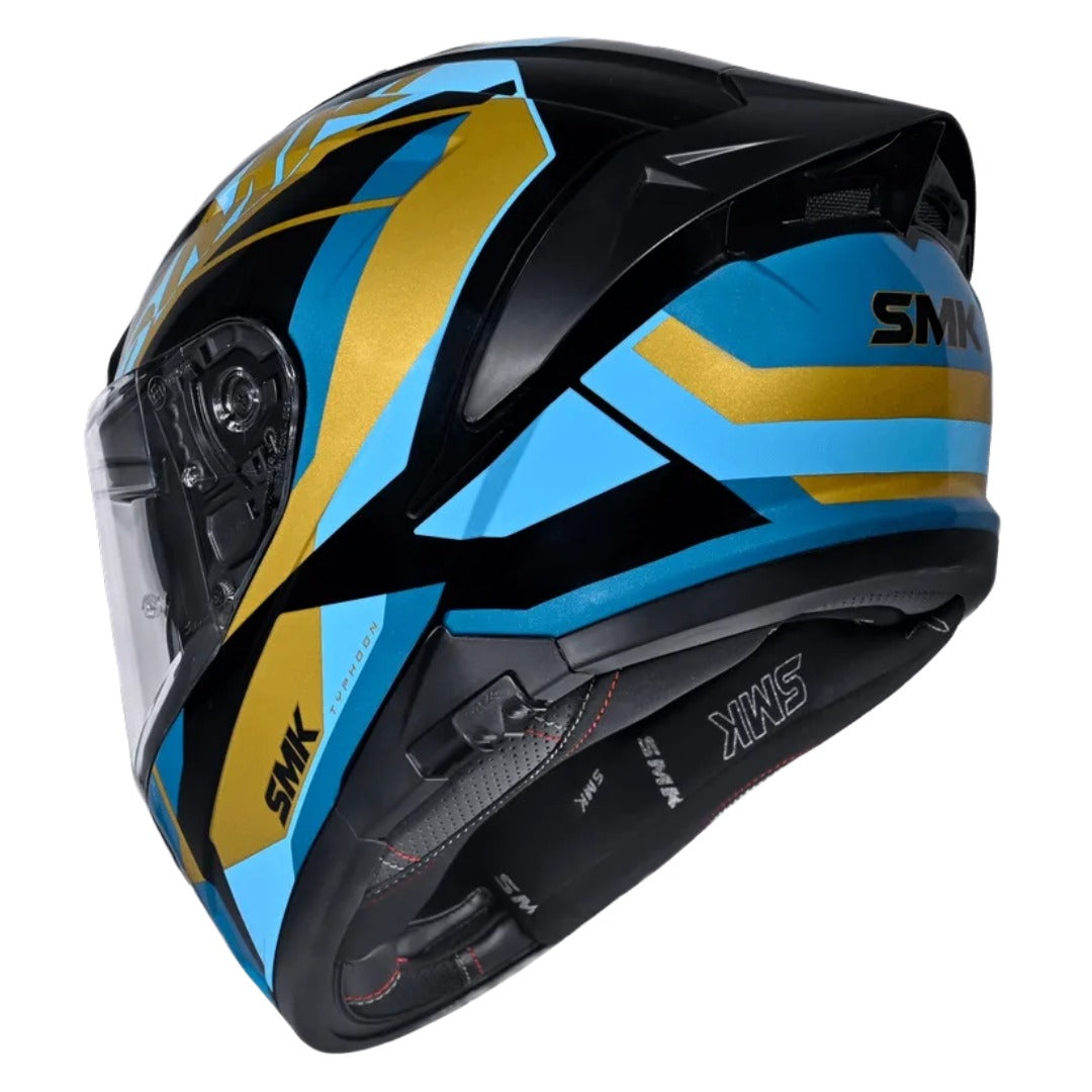 GUB SMK Typhoon STYLE ISI ECE & DOT Certified Full Face Dual Visor Helmet for Men and Women with Pinlock Fitted Clear Visor and Inner Sun Visor