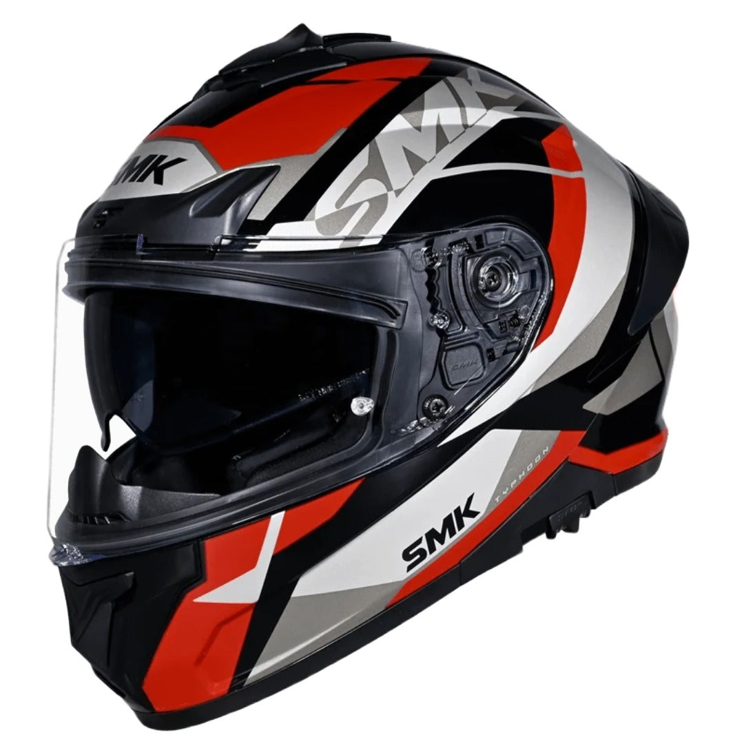 GUB SMK Typhoon STYLE ISI ECE & DOT Certified Full Face Dual Visor Helmet for Men and Women with Pinlock Fitted Clear Visor and Inner Sun Visor