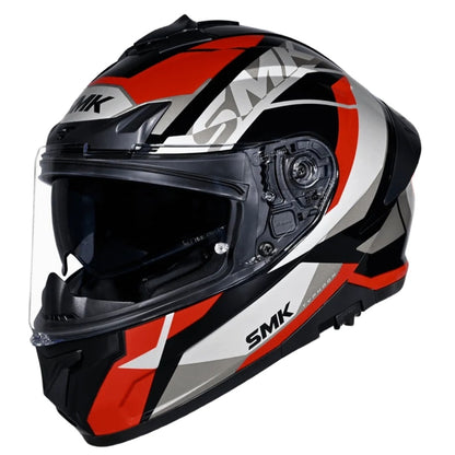 SMK Typhoon STYLE ISI ECE & DOT Certified Full Face Dual Visor Helmet for Men and Women with Pinlock Fitted Clear Visor and Inner Sun Visor