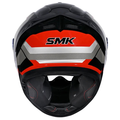 SMK Typhoon STYLE ISI ECE & DOT Certified Full Face Dual Visor Helmet for Men and Women with Pinlock Fitted Clear Visor and Inner Sun Visor