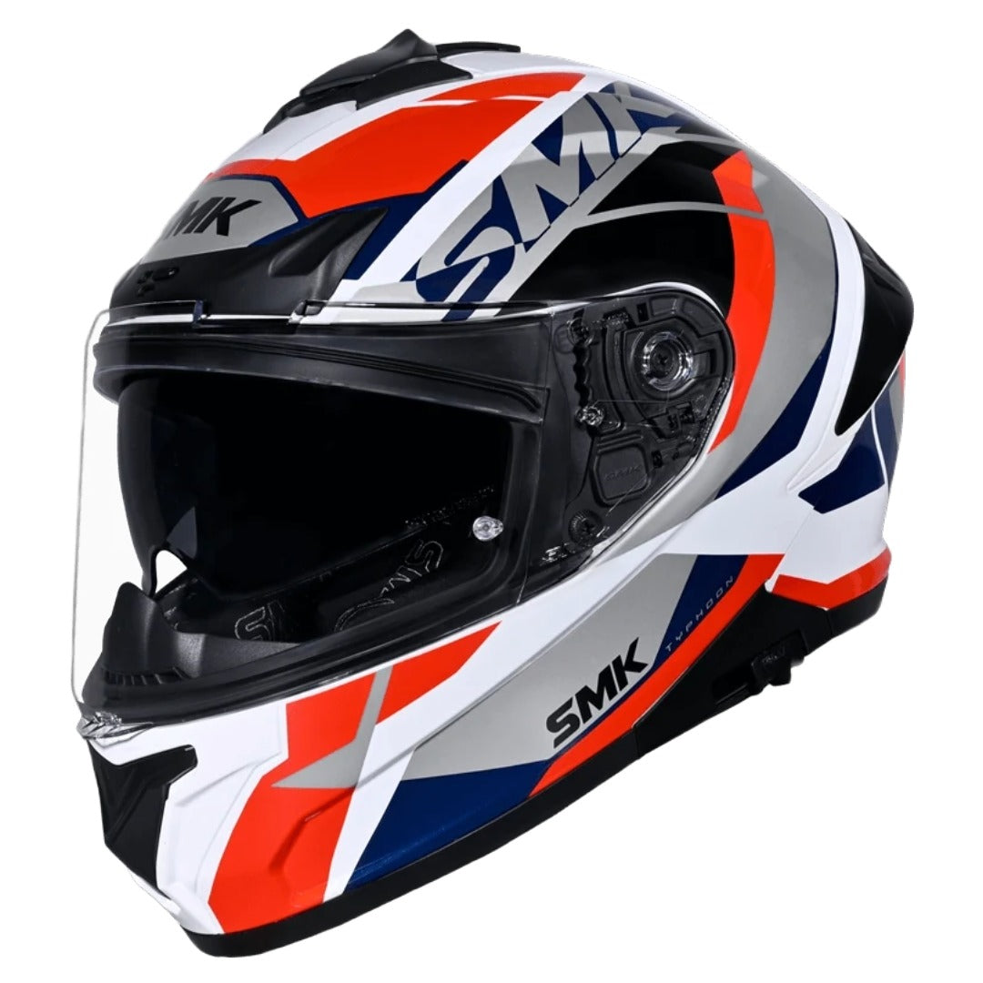 GUB SMK Typhoon STYLE ISI ECE & DOT Certified Full Face Dual Visor Helmet for Men and Women with Pinlock Fitted Clear Visor and Inner Sun Visor