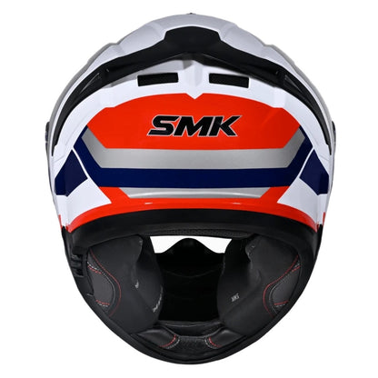 SMK Typhoon STYLE ISI ECE & DOT Certified Full Face Dual Visor Helmet for Men and Women with Pinlock Fitted Clear Visor and Inner Sun Visor