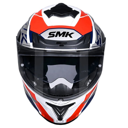 SMK Typhoon STYLE ISI ECE & DOT Certified Full Face Dual Visor Helmet for Men and Women with Pinlock Fitted Clear Visor and Inner Sun Visor