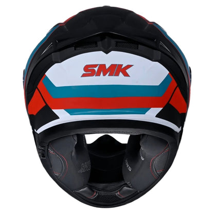 SMK Typhoon STYLE ISI ECE & DOT Certified Full Face Dual Visor Helmet for Men and Women with Pinlock Fitted Clear Visor and Inner Sun Visor