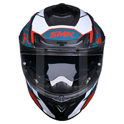 SMK Typhoon STYLE ISI ECE & DOT Certified Full Face Dual Visor Helmet for Men and Women with Pinlock Fitted Clear Visor and Inner Sun Visor