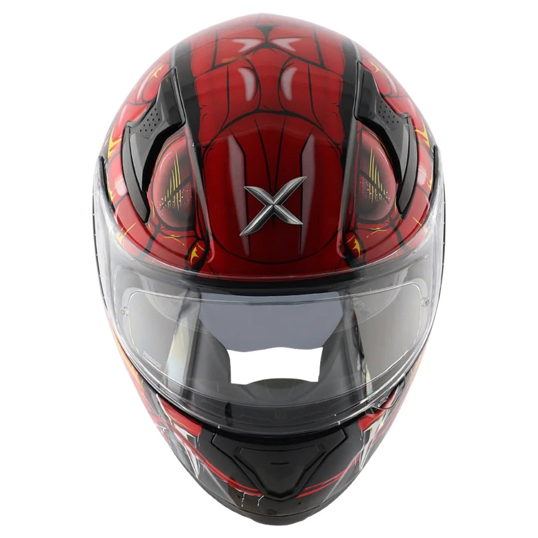 Axor Apex Venomous ISI ECE DOT Certified Full Face Dual Visor Helmet for Men and Women with Pinlock Fitted Outer Clear Visor and Inner Smoke Sun Visor