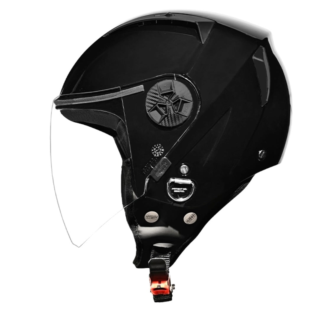 GUB STUDDS Vogue ISI Certified Open Face Motorcycle Helmet for Men and Women with Clear Visor