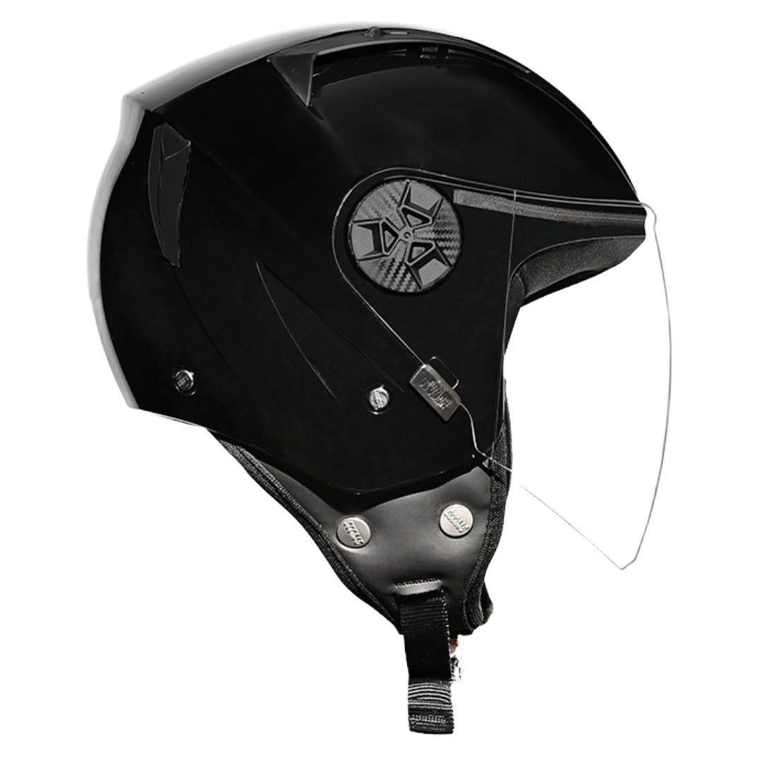 GUB STUDDS Vogue ISI Certified Open Face Motorcycle Helmet for Men and Women with Clear Visor
