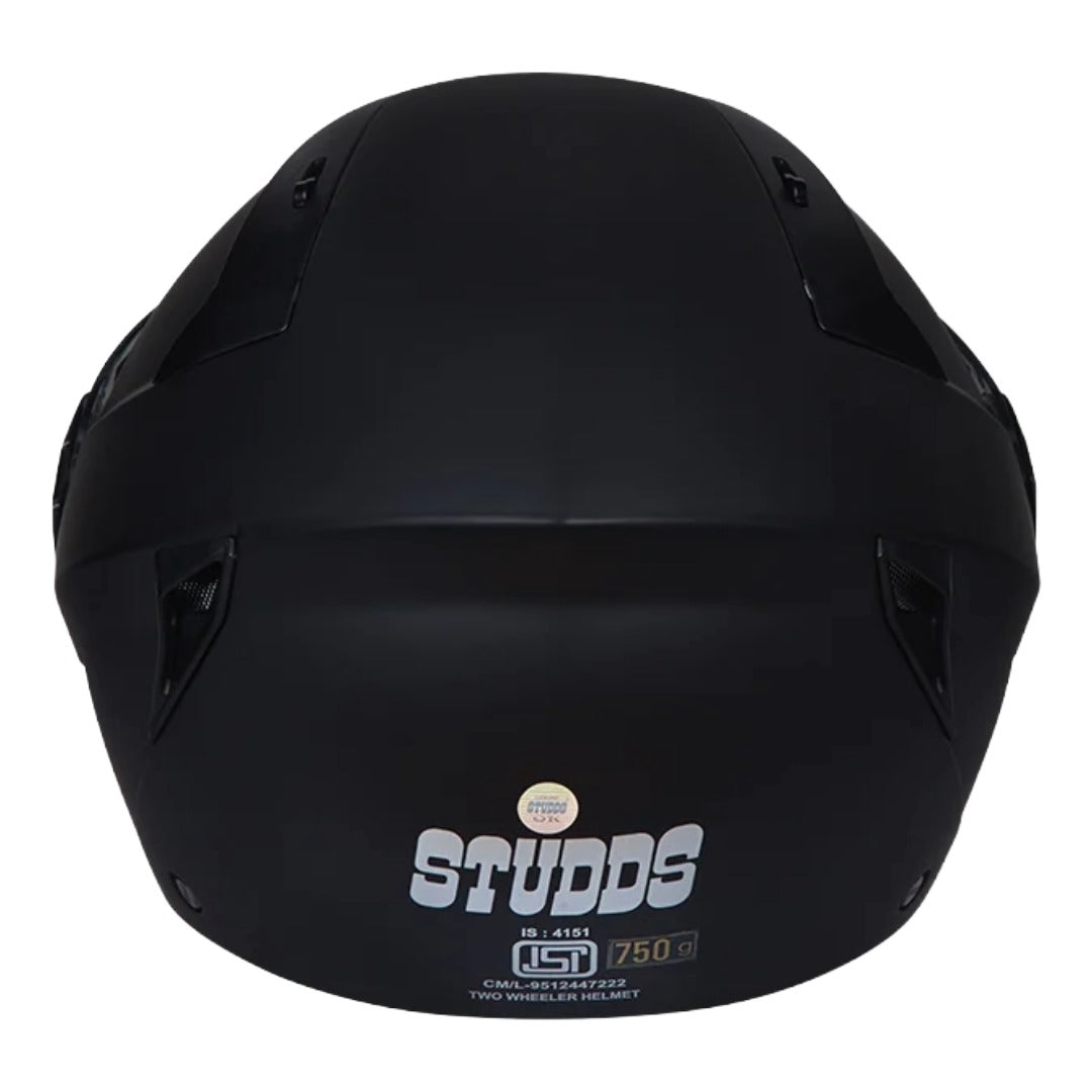 GUB STUDDS Vogue ISI Certified Open Face Motorcycle Helmet for Men and Women with Clear Visor