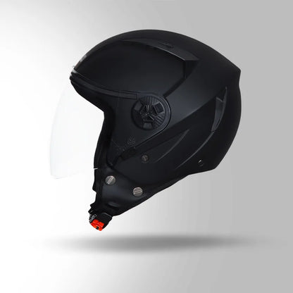 STUDDS Vogue ISI Certified Open Face Motorcycle Helmet for Men and Women with Clear Visor